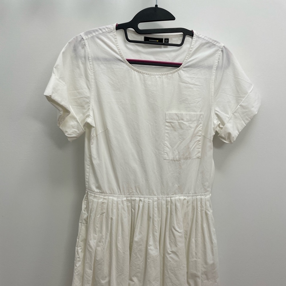 Saturday by Kate Spade shirt dress, 100% cotton, size XS, white